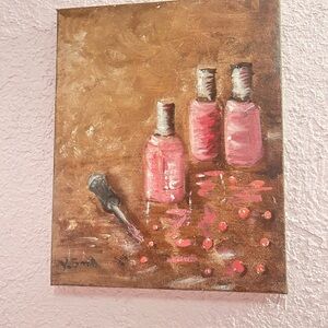Hand painted ladies boutique art on canvas